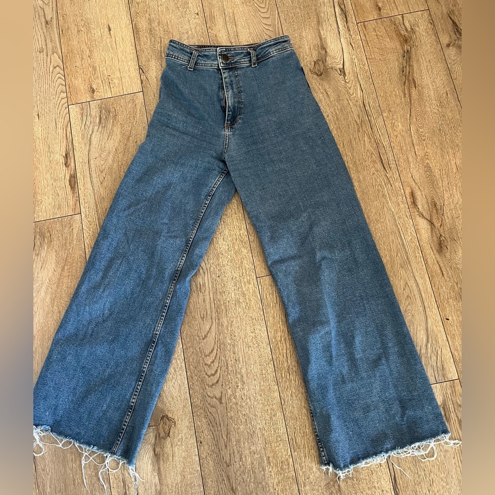 Zara high waisted sailor jeans, size 4